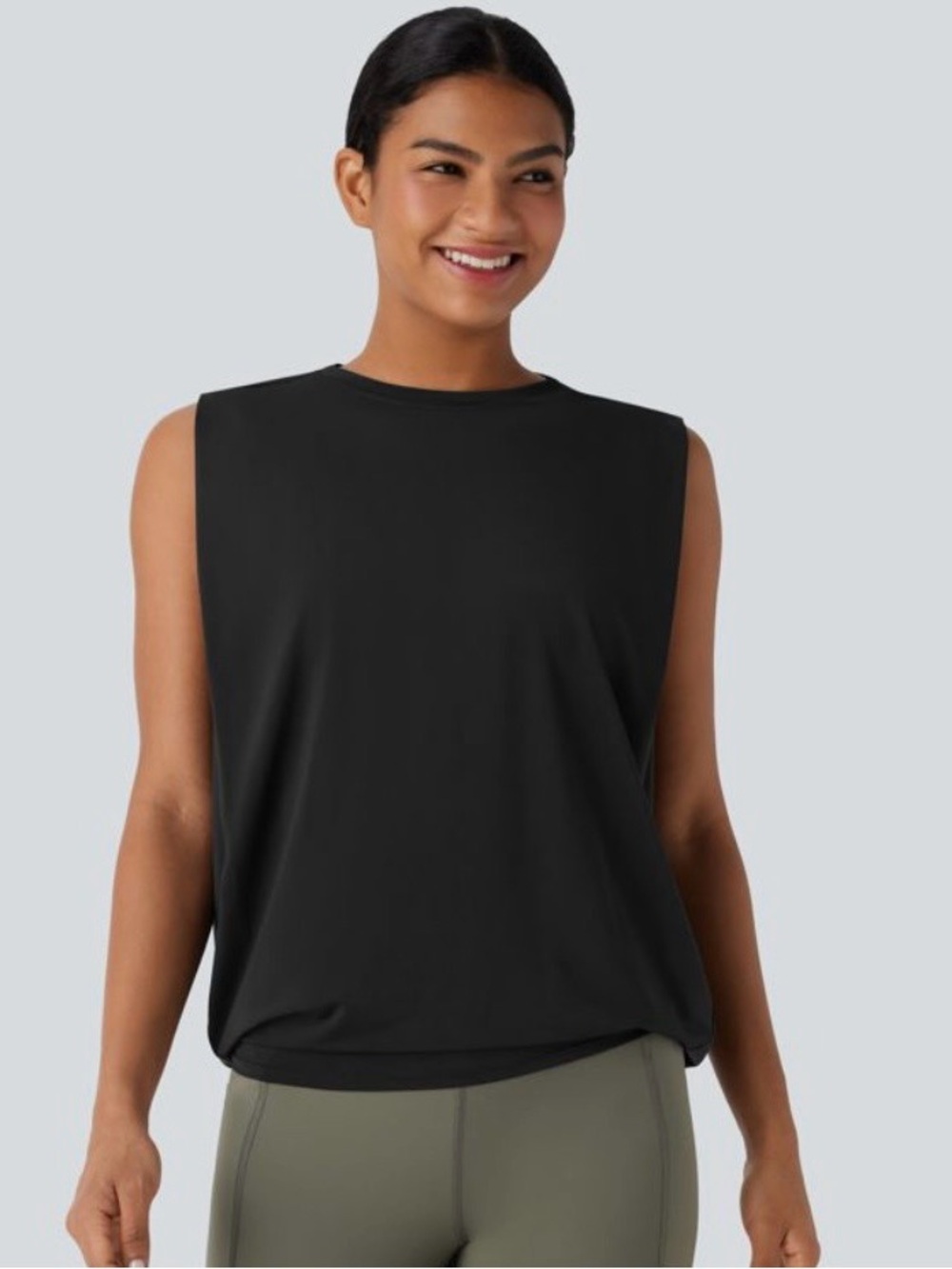 HALARA Black Sleeveless Performance Tank